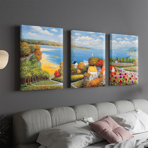 Wall Art & Paintings - Croatia Calm Wall Painting - Set Of Three