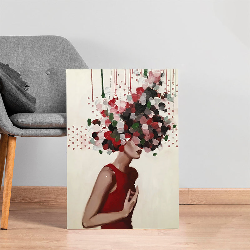 Buy In Her Thoughts Wall Painting Wall Art & Paintings from Vaaree