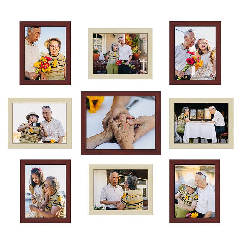 Buy Colette Photo Frame - Set Of Nine Photo Frames from Vaaree