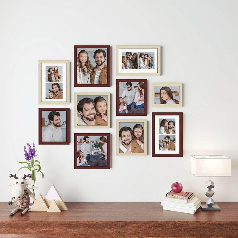 Buy Estelle Photo Frame - Set Of Ten Photo Frames from Vaaree