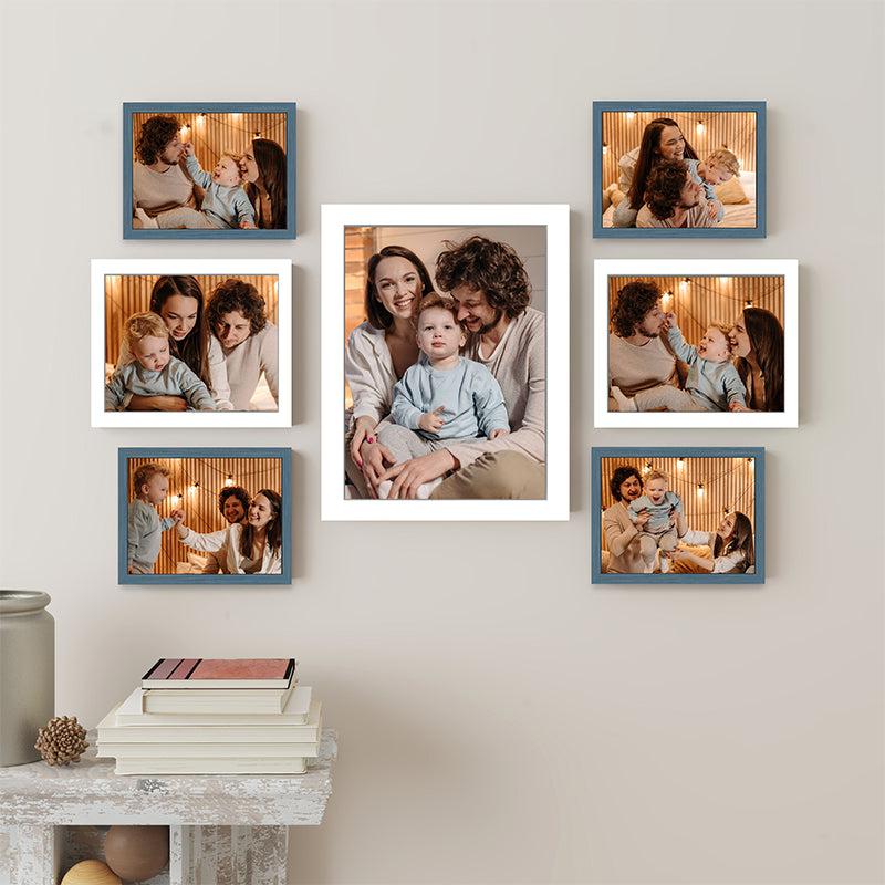 Buy Fleur Photo Frame - Set Of Seven Photo Frames from Vaaree