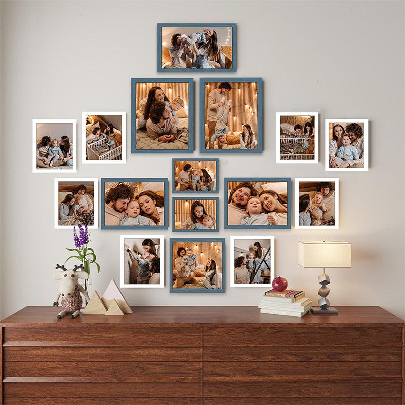 Buy Aviana Photo Frame - Set Of Sixteen Photo Frames from Vaaree