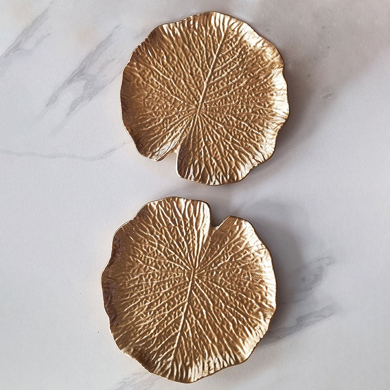 Platter - Gilded Flora Platter - Set Of Two