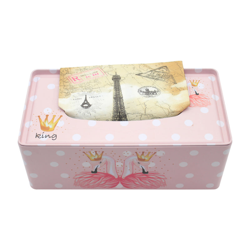 Tissue Holder - Flamingo Shine Tissue Box