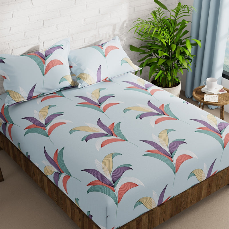 Buy Zemva Floral Bedsheet Bedsheets from Vaaree