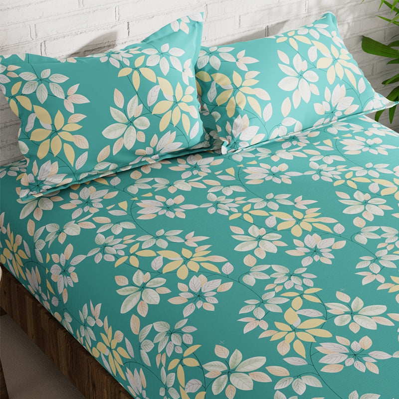 Buy Zeno Floral Bedsheet Bedsheets from Vaaree