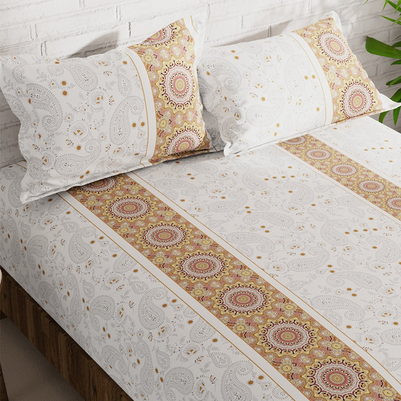 Buy Miara Ethnic Bedsheet Bedsheets from Vaaree