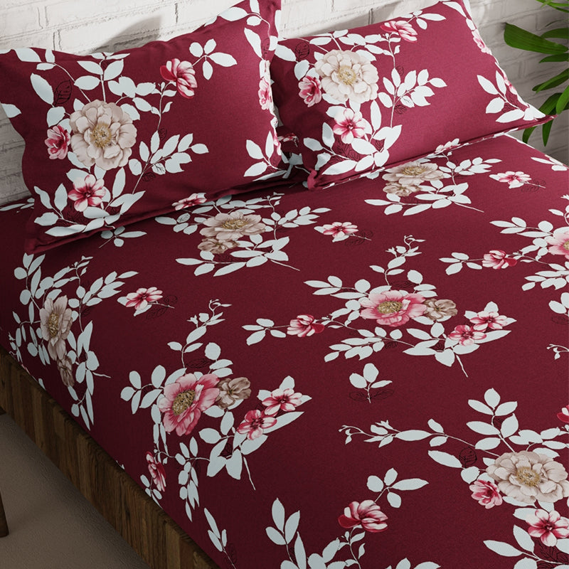 Buy Nergis Floral Bedsheet Bedsheets from Vaaree