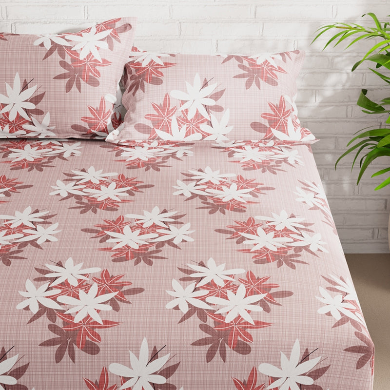 Buy Calen Floral Bedsheet - Pink Bedsheets from Vaaree