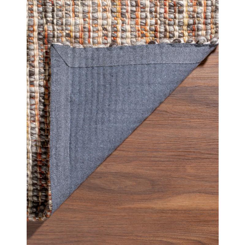 Buy Artistry Threads Hand Woven Rug - Orange & Brown Rugs from Vaaree