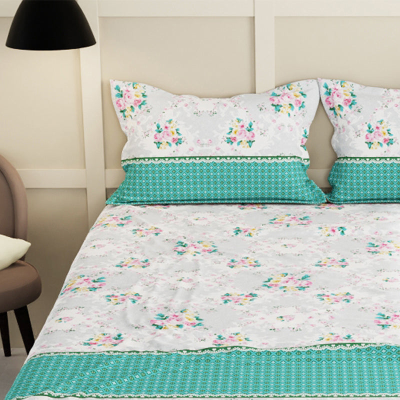 Buy Hortia Floral Bedsheet Bedsheets from Vaaree