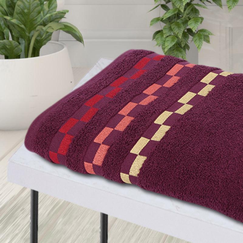 Buy Delpha Bath Towel - Wine Bath Towels from Vaaree