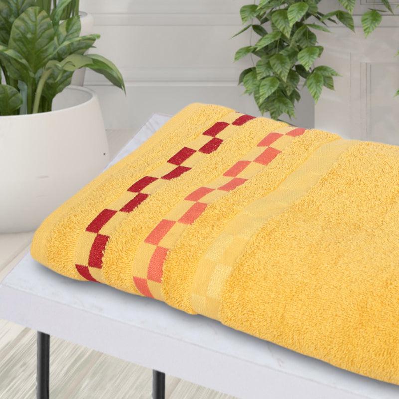 Buy Delpha Bath Towel - Yellow Bath Towels from Vaaree