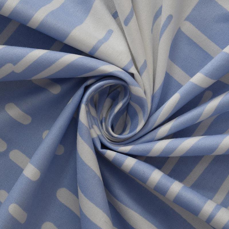 Bedsheets - Darby Abstract Bedsheet - Sky Blue