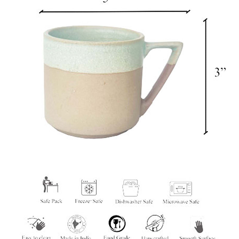 Buy Rista Ceramic Mug (Beige) - 200 ML Mug & Tea Cup from Vaaree