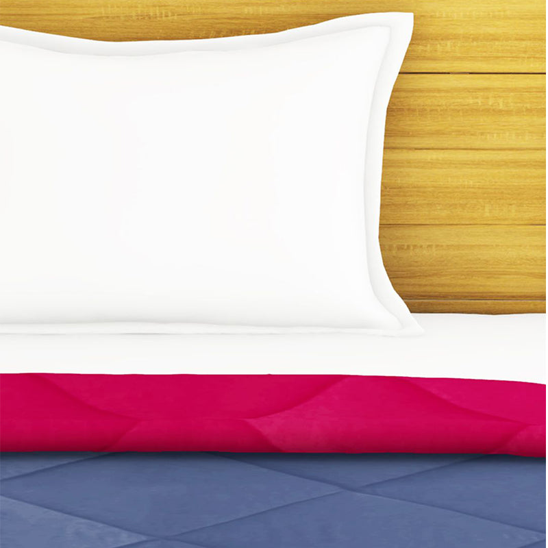 Buy Hiera Reversible Comforter - Red & Blue Comforters & AC Quilts from Vaaree