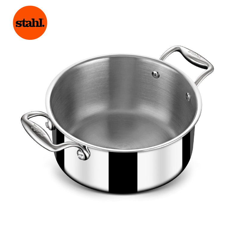 Pateela - Stahl Induction Safe Cooking Pot With Lid - 12200 ML/13 Inches