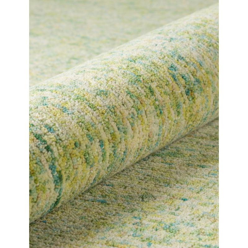 Buy Handloom Harmony Hand Woven Rug - Green & Blue Rugs from Vaaree