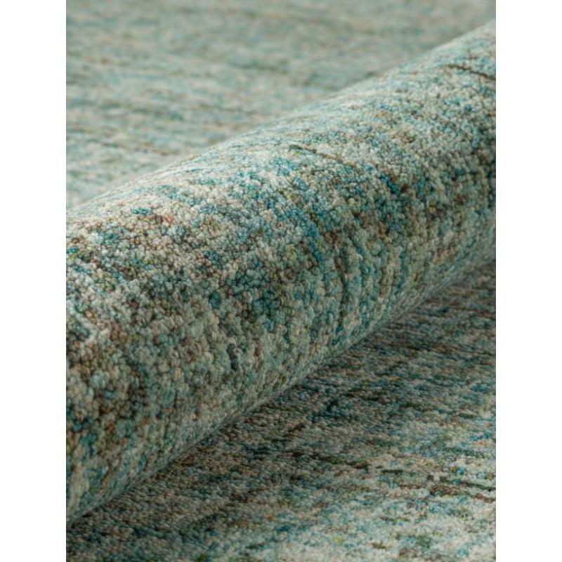 Buy Handloom Harmony Hand Woven Rug - Sea Green Rugs from Vaaree