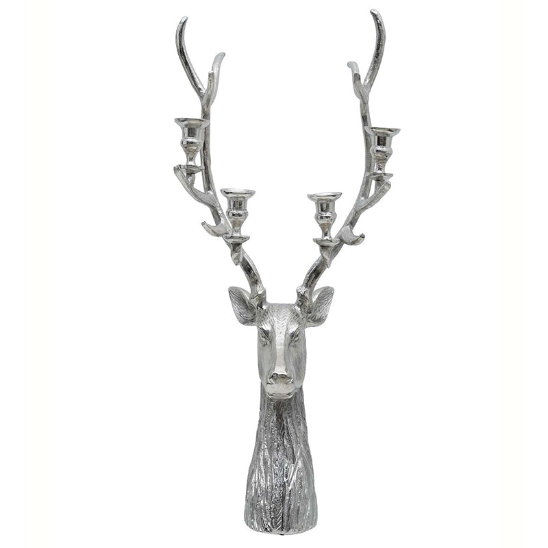 Buy Stag Shine Candle Holder - Silver Candle Holders from Vaaree