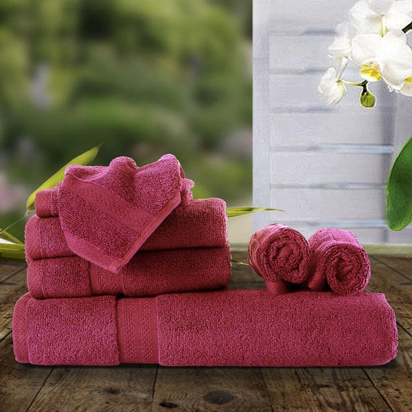 Buy Miorah Towel Combo (Rust) - Eight Piece Set Towel Sets from Vaaree