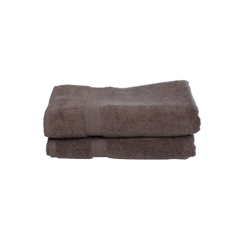 Buy Miorah Bath Towel (Brown) - Set Of Two Bath Towels from Vaaree