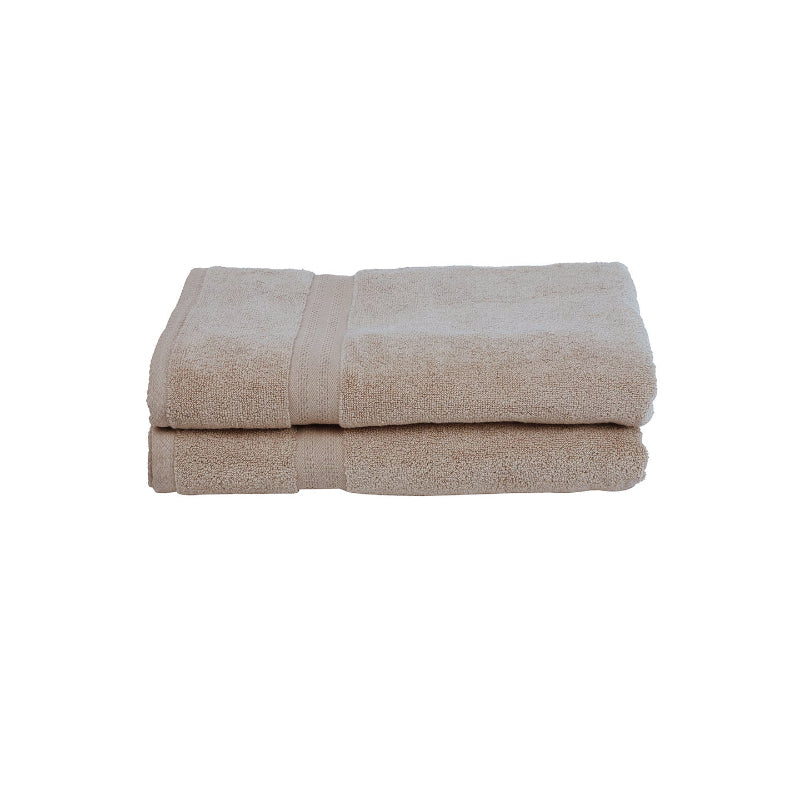 Buy Miorah Bath Towel (Beige) - Set Of Two Bath Towels from Vaaree