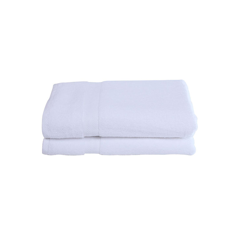 Buy Miorah Bath Towel (White) - Set Of Two Bath Towels from Vaaree