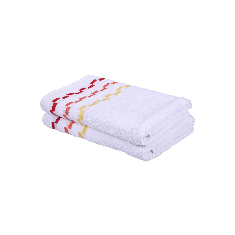 Buy Delpha Bath Towel (White) - Set Of Two Bath Towels from Vaaree