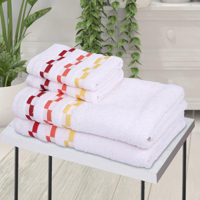 Buy Delpha Towel Combo (White) - Set Of Four Towel Sets from Vaaree