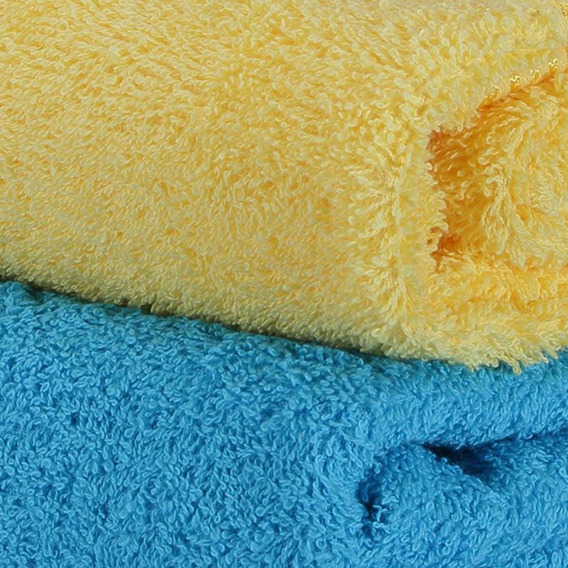 Buy Bodil Bath Towel (Yellow & Blue) - Set Of Two Bath Towels from Vaaree