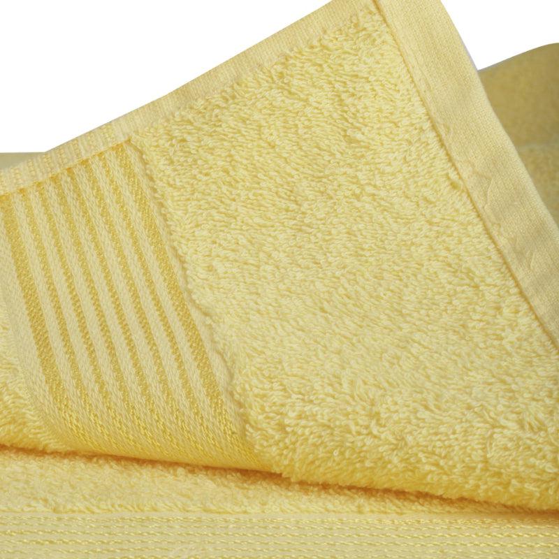 Buy Bodil Bath Towel (Yellow & Red) - Set Of Two Bath Towels from Vaaree