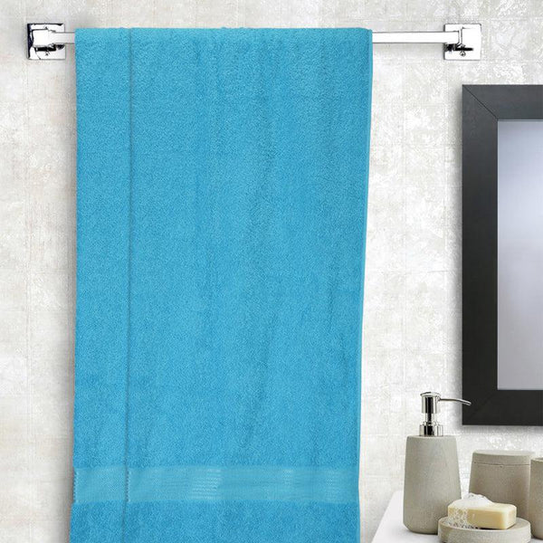 Buy Bodil Bath Towel (Light Blue) - Set Of Two Bath Towels from Vaaree