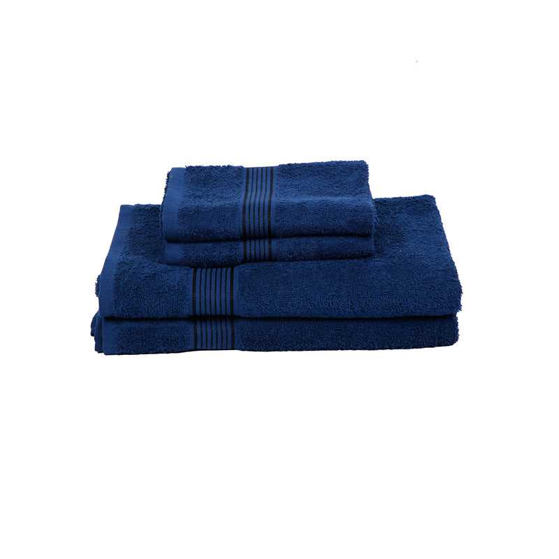 Buy Eva Quick Dry Towel Combo (Navy Blue) - Four Piece Set Towel Sets from Vaaree