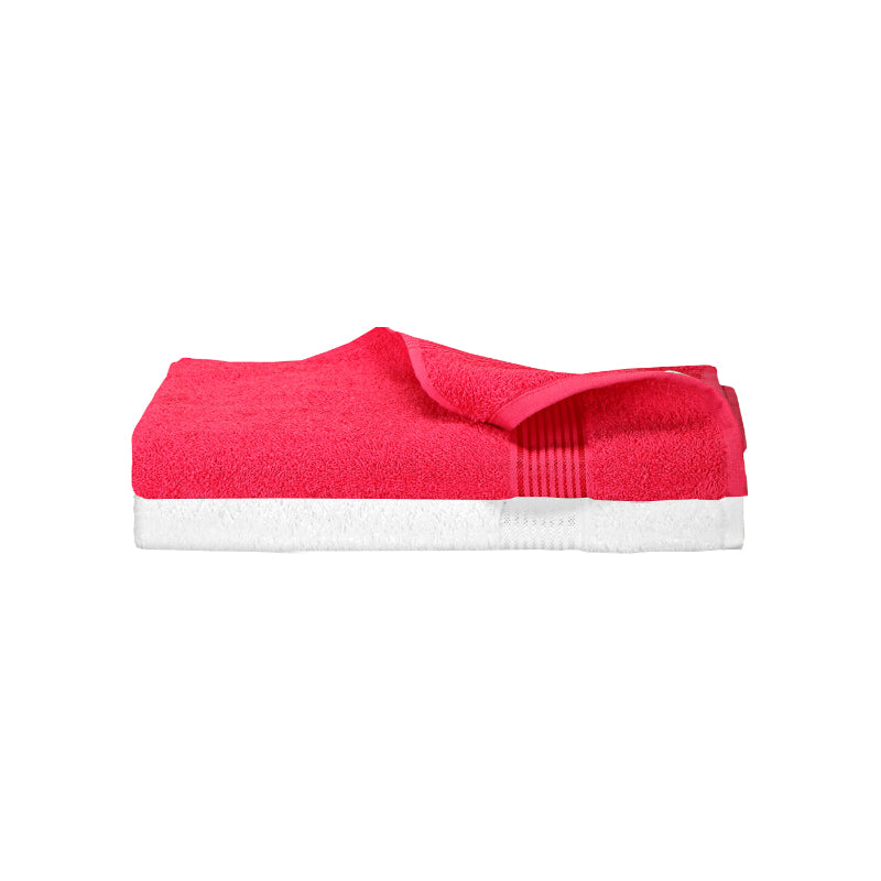 Buy Reffy Bath Towel (Red & White) - Set Of Two Bath Towels from Vaaree