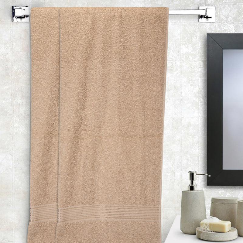 Buy Bodil Bath Towel (Beige) - Set Of Two Bath Towels from Vaaree