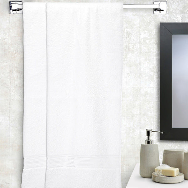 Buy Reffy Bath Towel (White) - Set Of Two Bath Towels from Vaaree