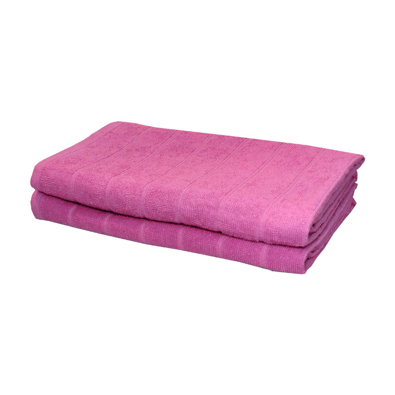 Buy Sarda Bath Towel (Purple) - Set Of Two Bath Towels from Vaaree