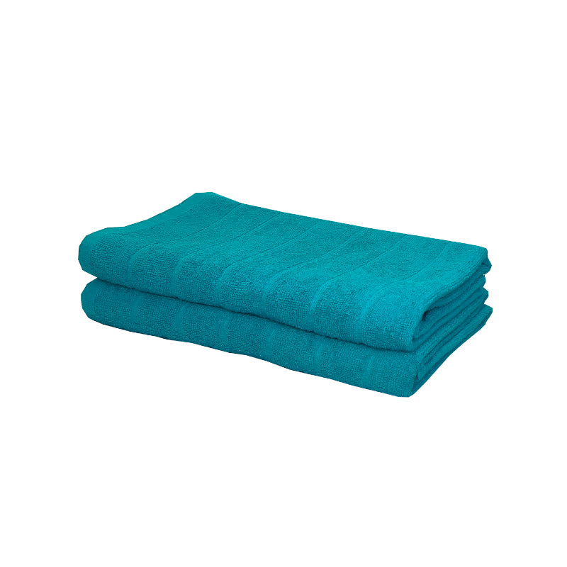 Buy Sarda Bath Towel (Azure) - Set Of Two Bath Towels from Vaaree