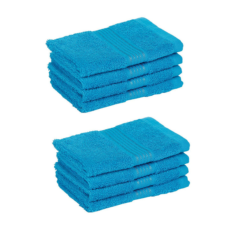 Buy Eva Quick Dry Face Towel (Blue) - Set Of Eight Hand & Face Towels from Vaaree