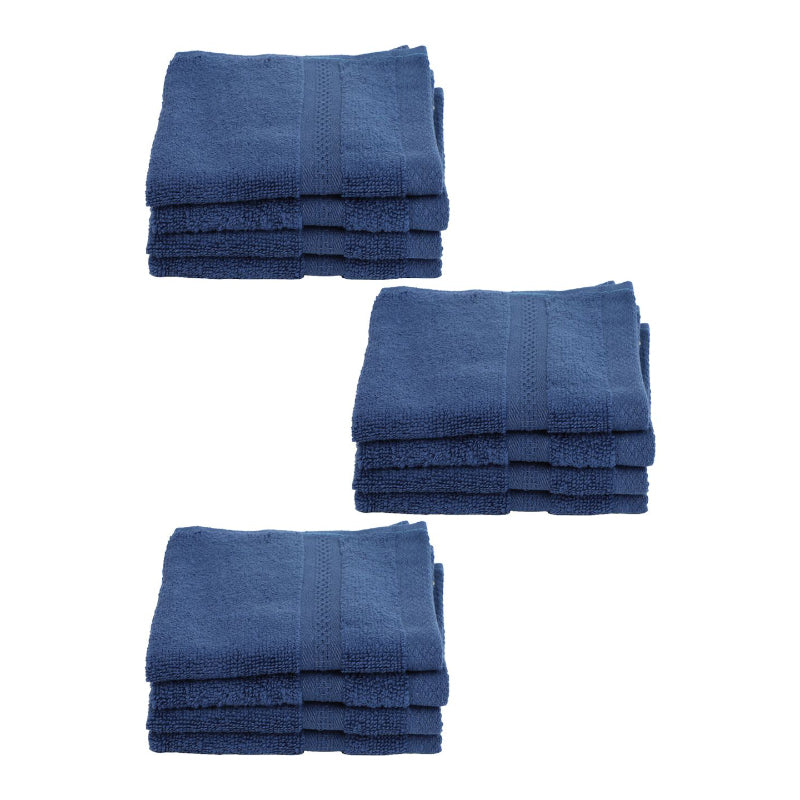 Buy Miorah Face Towel (Blue) - Set Of Twelve Hand & Face Towels from Vaaree