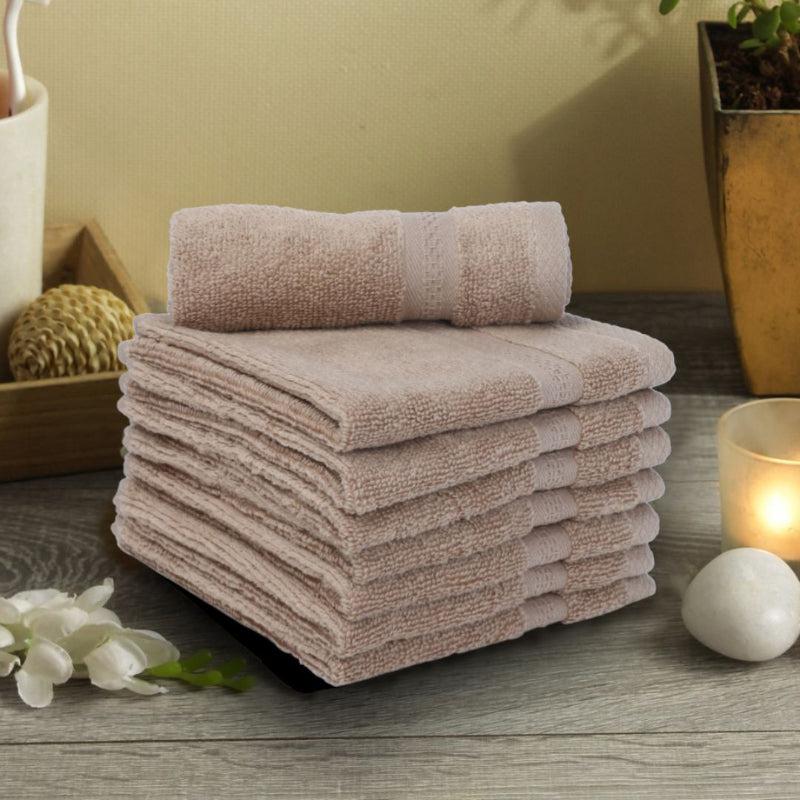 Buy Miorah Face Towel (Beige) - Set Of Eight Hand & Face Towels from Vaaree