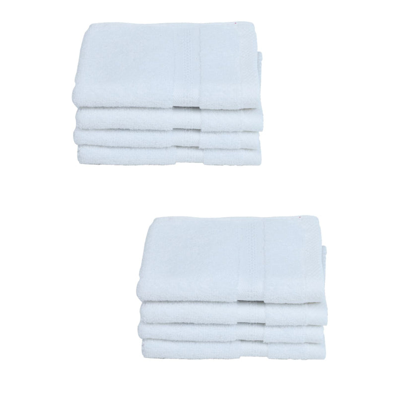 Buy Miorah Face Towel (White) - Set Of Eight Hand & Face Towels from Vaaree