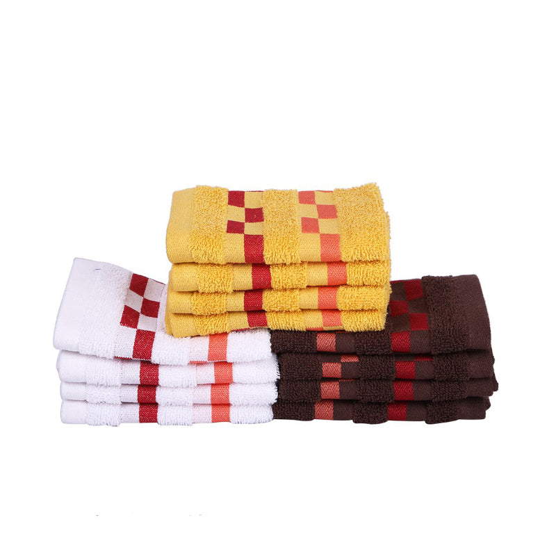 Buy Voro Delpha Face Towel - Set Of Twelve Hand & Face Towels from Vaaree