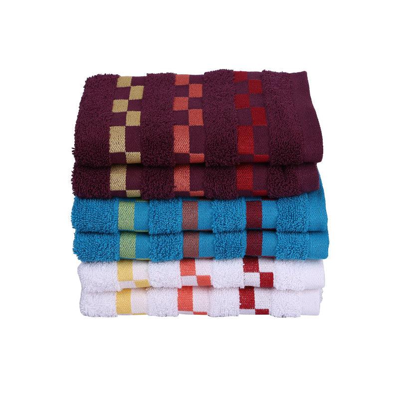 Buy Aneva Delpha Hand Towel - Set Of Six Hand & Face Towels from Vaaree