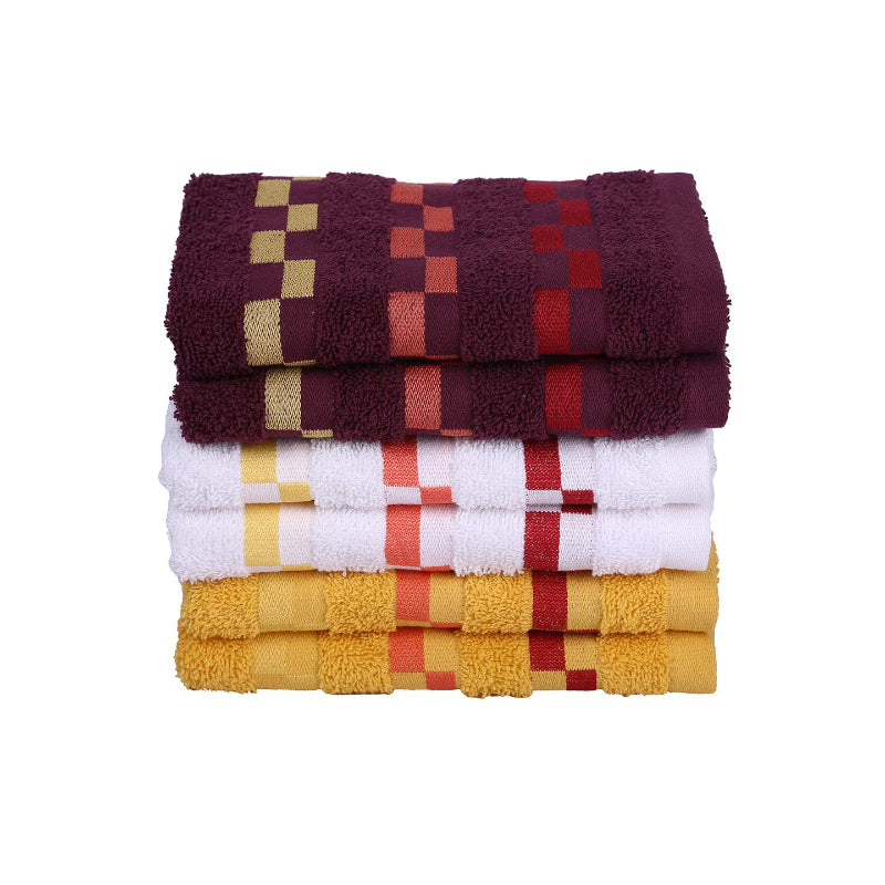 Buy Fisa Delpha Hand Towel - Set Of Six Hand & Face Towels from Vaaree