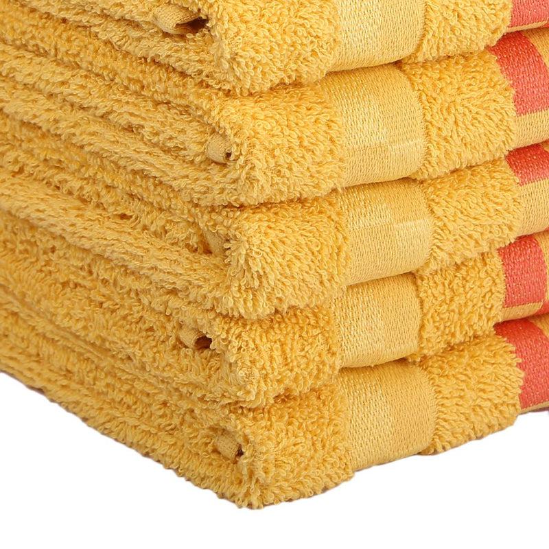 Buy Delpha Hand Towel (Yellow) - Set Of Six Hand & Face Towels from Vaaree