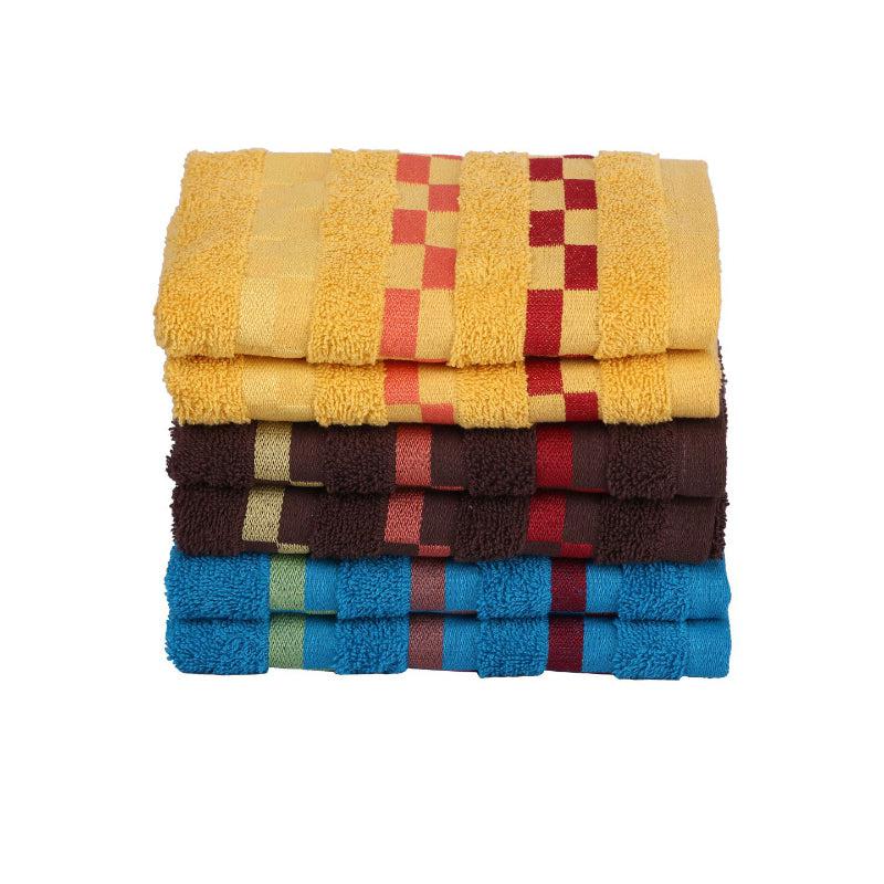 Buy Mosa Delpha Hand Towel - Set Of Six Hand & Face Towels from Vaaree