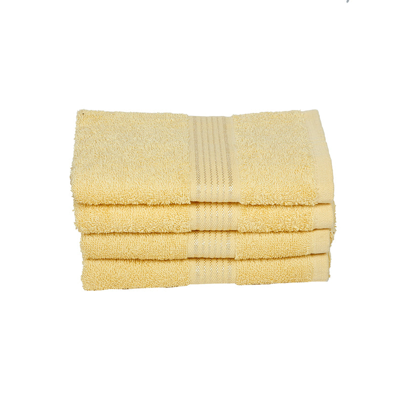 Buy Eva Quick Dry Hand Towel (Yellow) - Set Of Four Hand & Face Towels from Vaaree