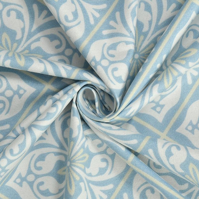 Buy Inola Ethnic Bedsheet - Baby Blue Bedsheets from Vaaree